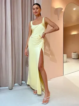 Anna Quan Etta Dress Champagne Lemon Size 8 for rent on The Volte - image 1