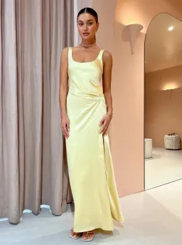 Anna Quan Etta Dress Champagne Lemon Size 8 for rent on The Volte - image 5