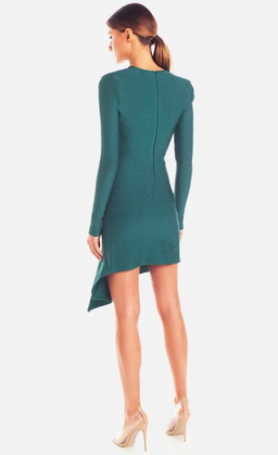 MISHA Donna Mini Bandage Dress Teal Size 12 for rent on The Volte - image 2
