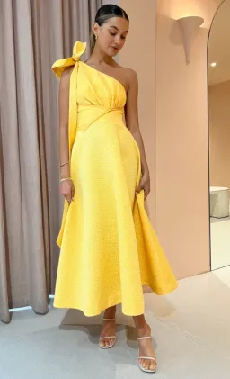 Rachel Gilbert Emiliano Dress in Lemondrop Yellow Size AU 12 for rent on The Volte - image 6
