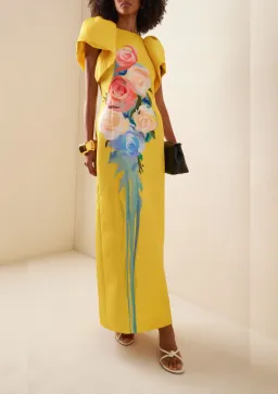 Leo Lin Lucinda Maxi Dress in Bouquet Print Size 10 for rent on The Volte - image 1