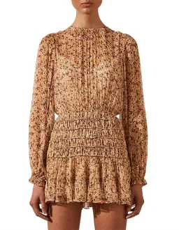 Shona Joy Colette Balloon Sleeve Mini Dress Floral Size 8 for rent on The Volte - image 2