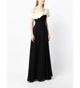Rachel Gilbert Lavina Gown Black and Coconut Size 2 /Au 10  for rent on The Volte - image 2