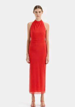 Sir the Label Jacques Mesh Halter Dress Pomelo Size 8  for rent on The Volte - image 1
