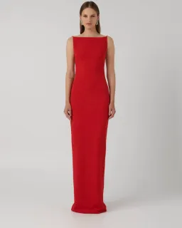 Effie Kats Gabbi Gown Red Size XS/Au 6 for rent on The Volte - image 1