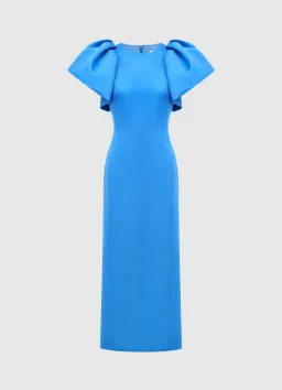 Leo Lin Lucinda Maxi Dress Steel Blue Size 8  for rent on The Volte - image 3