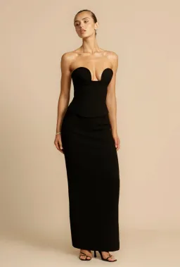 Arcina Ori Frida Bustier and Sloan Skirt Set Black for rent on The Volte - image 6