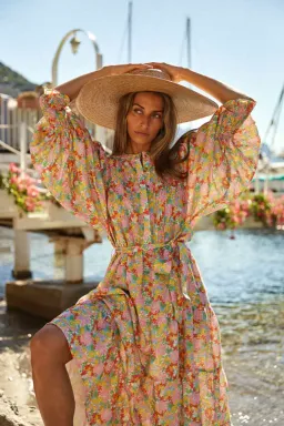 La Bohème Girls Frida Maxi Dress in Palermo Floral One Size  for rent on The Volte - image 2