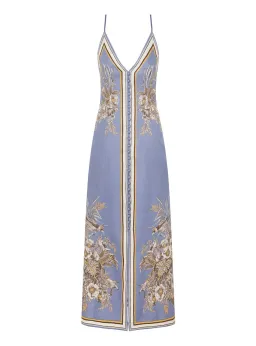 Zimmermann Ottie Slip Dress in Blue Floral Size 2 / AU 12 for rent on The Volte - image 3