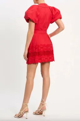 Rebecca Vallance Giovanni Mini Red Size 8 for rent on The Volte - image 2