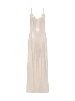 Manning Cartell High Voltage Slip Dress Nude Silver Size AU 8 for rent on The Volte - image 5