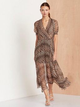 Bec & Bridge Kitty Kat Maxi Dress Leopard Print Size 10 for rent on The Volte - image 3