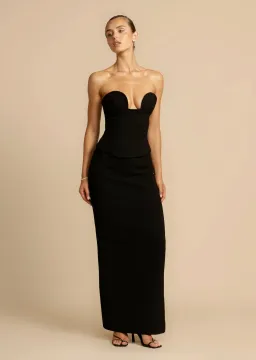 Arcina Ori Frida Bustier and Sloan Skirt Set Black Size S / AU 8 for rent on The Volte - image 1
