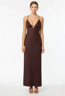 Manning Cartell Time To Shine Slip Dress In Truffle Size 4 for rent on The Volte - image 1