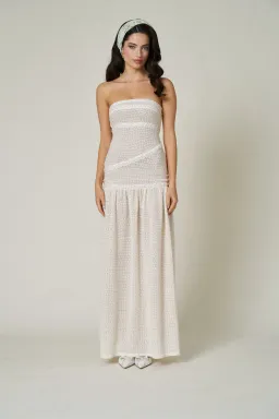 Fait Par Foutch Colette Dress Ivory Size 8 for rent on The Volte - image 1