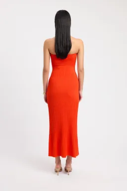 Kookai Serah Strapless Dress Mimosa Orange Size 10 for rent on The Volte - image 2