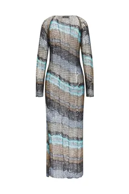 Rat and Boa Sabrina Knit Dress Multi Size 10  for rent on The Volte - image 4