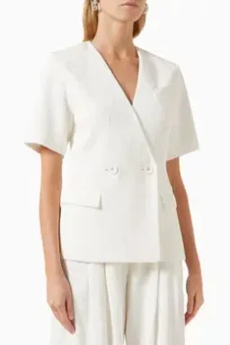 Anna Quan Kathleen Jacket And Matteo Pants Set In Carta 6 for rent on The Volte - image 6