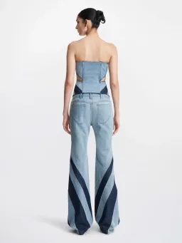 Dion Lee Darted Denim Set Blue Size 8 for rent on The Volte - image 4