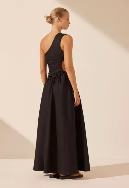 Shona Joy Josephine Asymmetrical Cut Out Maxi Dress in Black Size 8 for rent on The Volte - image 2