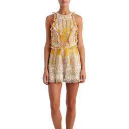 Zimmermann Confetti Scallop Playsuit Floral Size 0/AU 8 for rent on The Volte - image 1