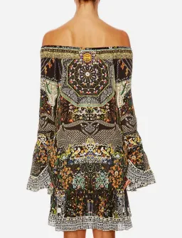 Camilla Scoop-Neck A-Line Printed Frill Mini Dress Multi Size 14/XL for rent on The Volte - image 6