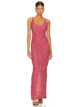 Nbd Janhvi Maxi Dress Pink Size Medium / Size AU 10 for rent on The Volte - image 1