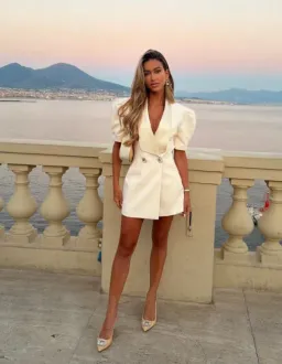 Nana Jacqueline Alila Mini Dress White Size 8 for rent on The Volte - image 3