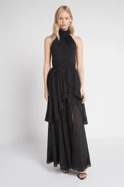 Aje Bungalow Sienna Dress Black Size 4  for rent on The Volte - image 1