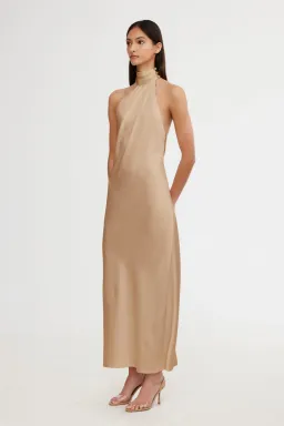 Significant Other Darcy Backless Dress Sand Size 8 for rent on The Volte - image 2