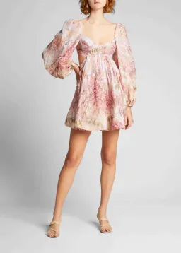 Zimmermann Botanica Bralette Mini Dress  Milettia Floral Size 1 / AU 10 for rent on The Volte - image 1