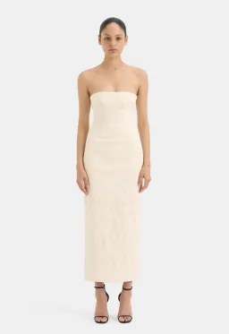 Sir The Label Etienne Column Gown Cloud Jacquard Size 0 / AU 6 for rent on The Volte - image 1