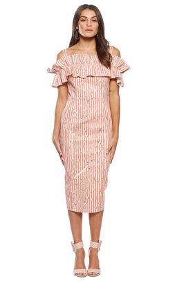 Pasduchas Brio Stripe Midi Dress Print Size 6 for rent on The Volte - image 1