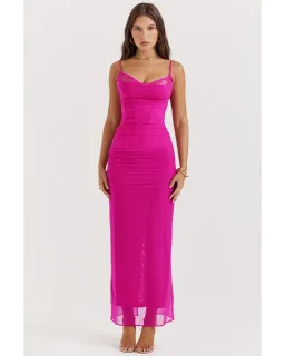 House of CB Nalini Maxi Dress Fuchsia Size S / AU 8 for rent on The Volte - image 3