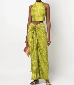 Cult Gaia Top and Skirt Set Yellow Size 6 for rent on The Volte - image 1