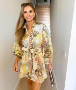 Zimmermann Brightside A-Line Mini Dress Batik Patch Size 0 / AU 8 for rent on The Volte - image 2