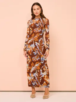 Ownley Carla Dress Retro Leaf Size AU 8 for rent on The Volte - image 2