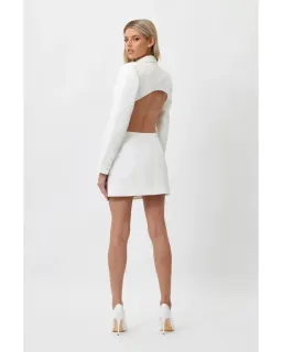 Bianca & Bridgett Megan Blazer Dress White Size AU 10 for rent on The Volte - image 2