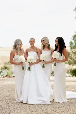 Shona Joy La Lune Lace Back Maxi Dress Cream Size 8 for rent on The Volte - image 4