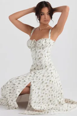 House of CB Carmen Garden Print Bustier Sundress Floral Size 12 for rent on The Volte - image 3