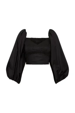Aje Hester Corsetted Top Black Size 10 for rent on The Volte - image 6