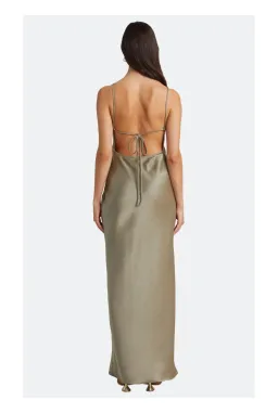 Bec & Bridge The Dreamer Tie Maxi Dress Green Size 6 for rent on The Volte - image 2
