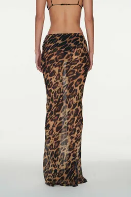 Rat & Boa Monique Skirt in Leopard Print Size S / AU 8 for rent on The Volte - image 3