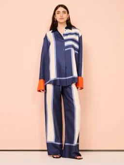 Sir Dazed Shirt and Pant Set in Studio Print Size AU 14 for rent on The Volte - image 1