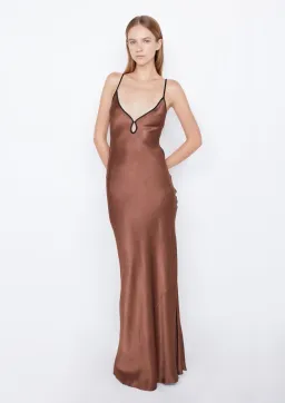 Bec & Bridge Cedar City Maxi Dress in Choc Brown/Black Size 8 for rent on The Volte - image 1