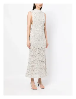 Christopher Esber Muscle Cross-Stich Crochet Dress White Size 10 for rent on The Volte - image 2