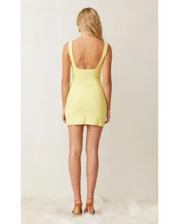 Bec & Bridge Gemma Mini Dress Banana Yellow Size AU 6    for rent on The Volte - image 3