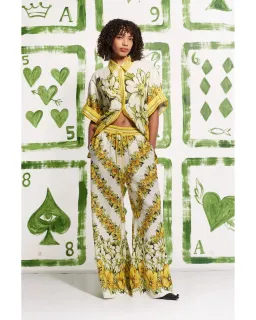 Alemais Gisela Shirt Size AU 8 and Pant Set Size 10 Print   for rent on The Volte - image 1