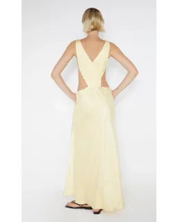 Bec & Bridge Agathe Diamond Dress Butter Yellow Size AU 8 for rent on The Volte - image 2