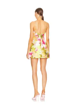 Acler Isla Mini Dress Multi Floral Size 12 for rent on The Volte - image 1